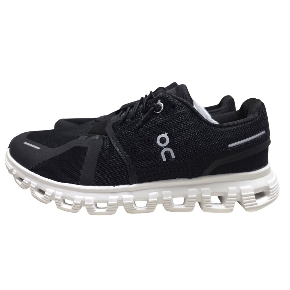 On Cloud 6 Sneakers Black/White Women's Running Shoes Size W 8.5 New in Box - Picture 3 of 8